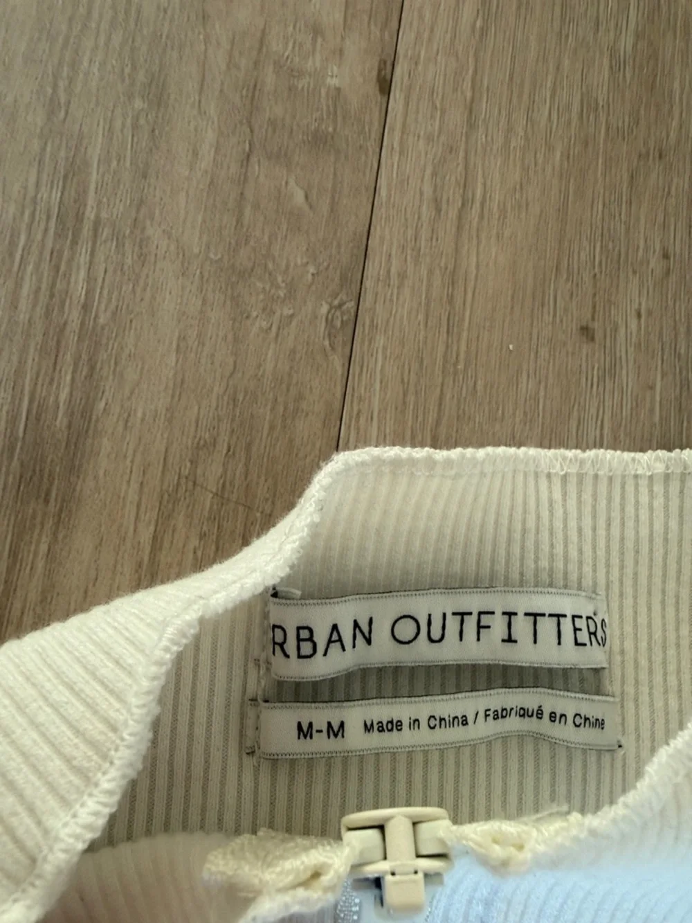 Urban Outfitters White Ribbed Tank Top - Picture 2 of 3